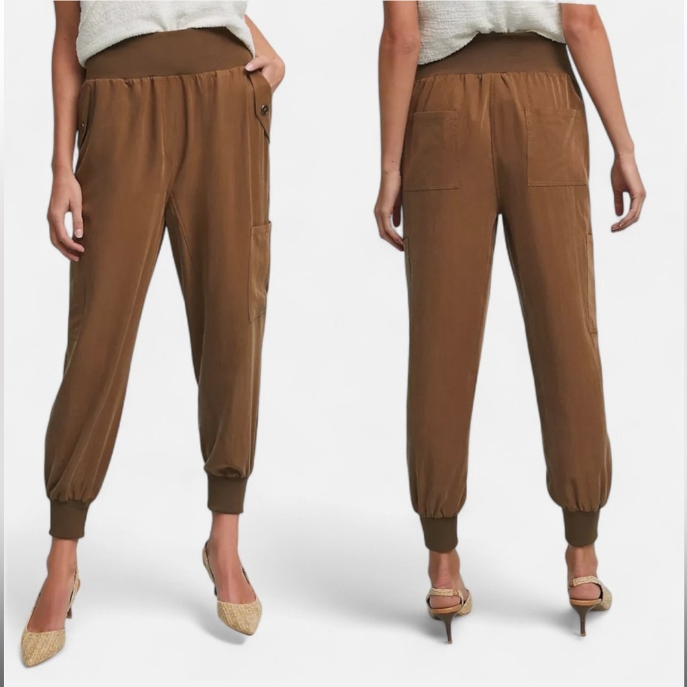 Maeve By Anthropologie Lyocell Cargo Pants Black Size Medium
